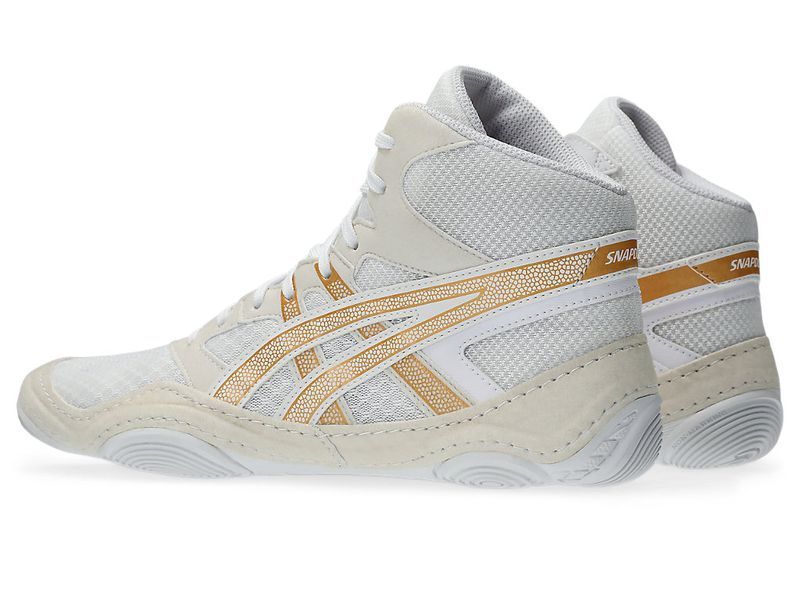ASICS Snapdown 4 wrestling/boxing shoe size EUR37/US6/UK5/24cm White/Pure Gold (1081A058-100)