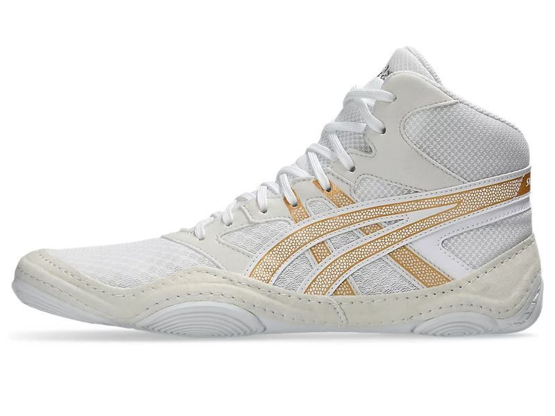 ASICS Snapdown 4 wrestling/boxing shoe size EUR37/US6/UK5/24cm White/Pure Gold (1081A058-100)