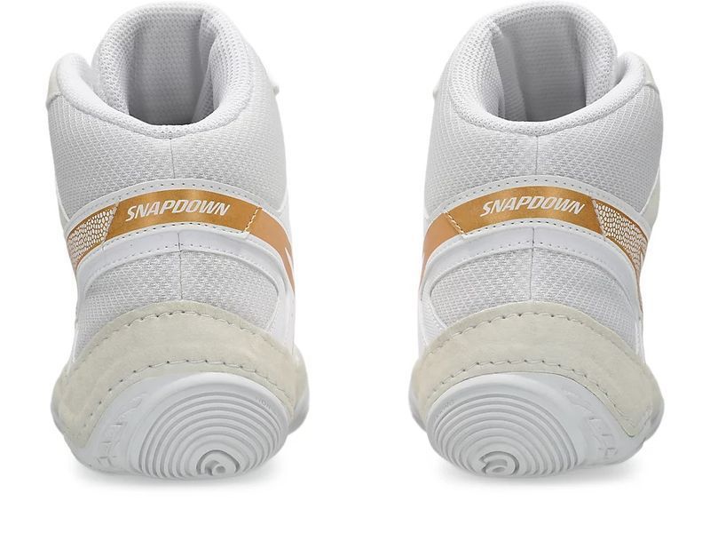 ASICS Snapdown 4 wrestling/boxing shoe size EUR37/US6/UK5/24cm White/Pure Gold (1081A058-100)