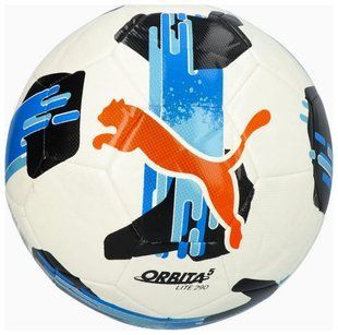 М'яч футбольний Puma Orbita 5 FUSION Lite 290 білий, синій Уні 5 084333-01 фото