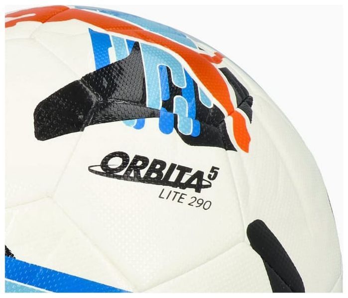М'яч футбольний Puma Orbita 5 FUSION Lite 290 білий, синій Уні 5 084333-01 фото