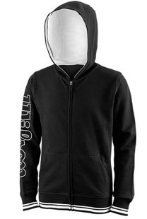 Толстовка дитяча Wilson TEAM II FZ HOODY Y Black XS WRA796701 фото