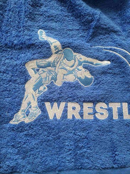 Борцовское полотенце WRESTLING 70*140см синее (WT-B_001) WT-B_001 фото