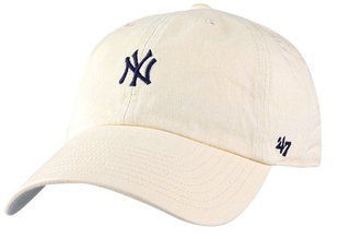 Кепка 47 Brand NEW YORK YANKEES BASE RUNNER бежевий, сірий Уні OSFA B-BSRNR17GWS-NT фото