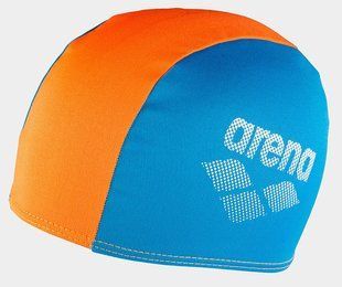 Шапка для плавання Arena POLYESTER II JR блакитний, помаранчевий Діт OSFM 002468-730 фото
