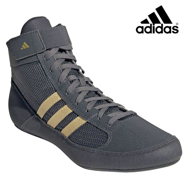 Adidas HVC 2 wrestling shoes black/Metallic Gold (HP6869), 46