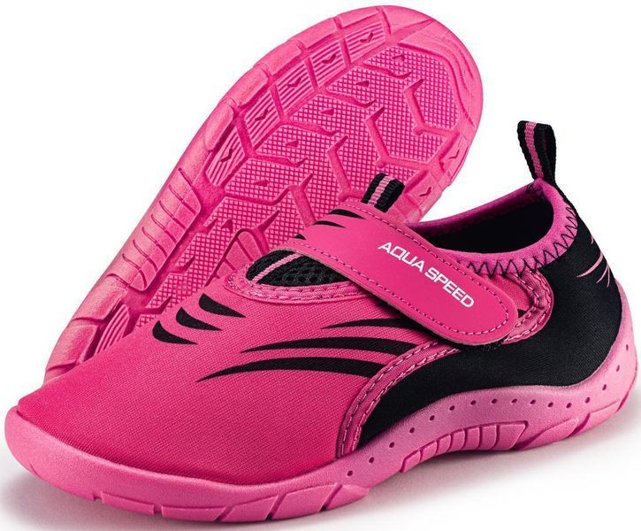 Аквашузи Aqua Speed AQUA SHOE MODEL 27F 9371 рожевий, чорний Уні 29 642-27F фото