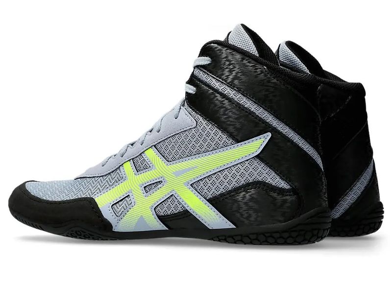 Asics MATCONTROL 3 wrestling/boxing shoe size EUR42.5/US10/UK9/27cm Grey Blue/Safety Yellow