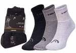 Шкарпетки Head SHORT CREW 3P UNISEX сірий, білий, чорний Уні 39-42 701213457-001 фото