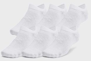 Шкарпетки UA Essential No Show 6pk білий Уни SM 1382611-100 фото