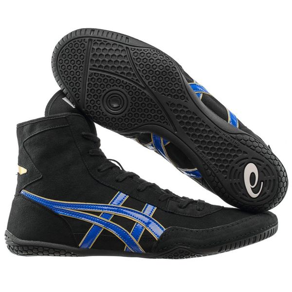 ASICS Tiger EX-EO TWR900 wrestling/boxing shoe size EUR42.5/27cm Black/Blue