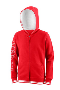 Толстовка дитяча Wilson TEAM II FZ HOODY Y red XS WRA796703 фото