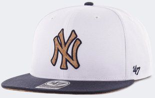 Кепка 47 Brand NEW YORK YANKEES CORKSCREW білий, темно-синій, коричневий Уні OSFA B-CORKS17WBP-WH фото