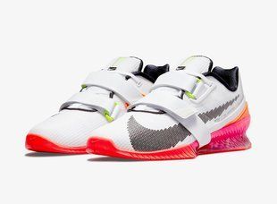 Кросівки для важкої атлетики, штангетки Nike ROMALEOS 4 SE р46 (30см) White/Black-Bright Crimson DJ4487-121 фото
