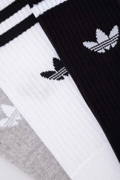Шкарпетки Adidas HIGH CREW SOCK білий, сірий, чорний Уні L (43-45) IU2653 фото