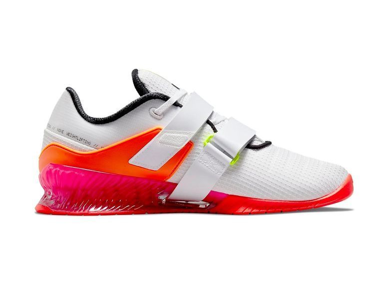 Кросівки для важкої атлетики, штангетки Nike ROMALEOS 4 SE р46 (30см) White/Black-Bright Crimson DJ4487-121 фото