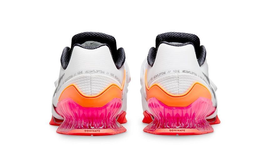 Кросівки для важкої атлетики, штангетки Nike ROMALEOS 4 SE р46 (30см) White/Black-Bright Crimson DJ4487-121 фото