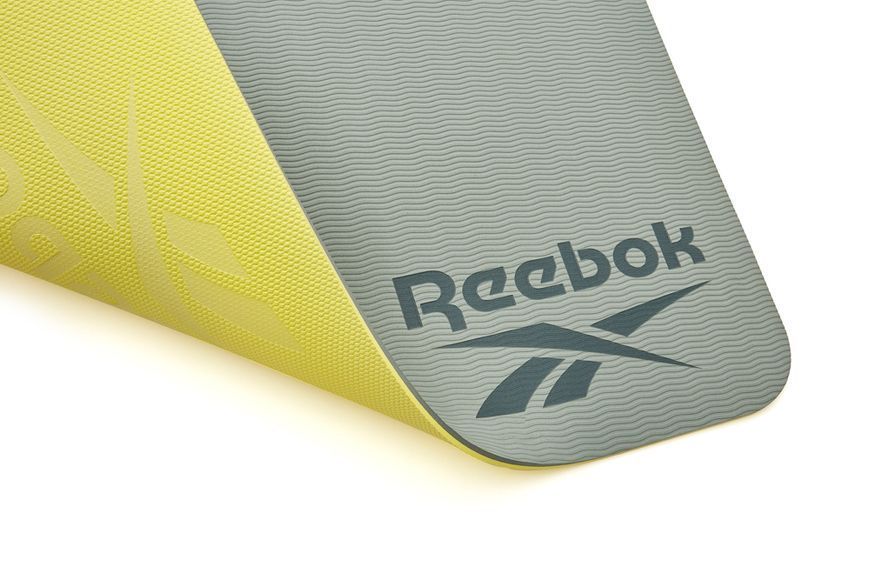Двосторонній килимок для йоги Reebok Double Sided Yoga Mat зелений Уні 176 х 61 х 0,6 см RAYG-11042GR фото