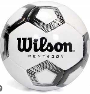 М'яч футбольний Wilson Pentagon white/black size 5 WTE8527XB05 фото