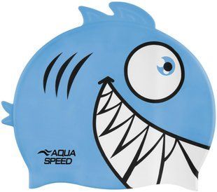 Шапка для плавання Aqua Speed ZOO Pirana 9697 піранья, бірюзовий Діт OSFM 246-02 фото