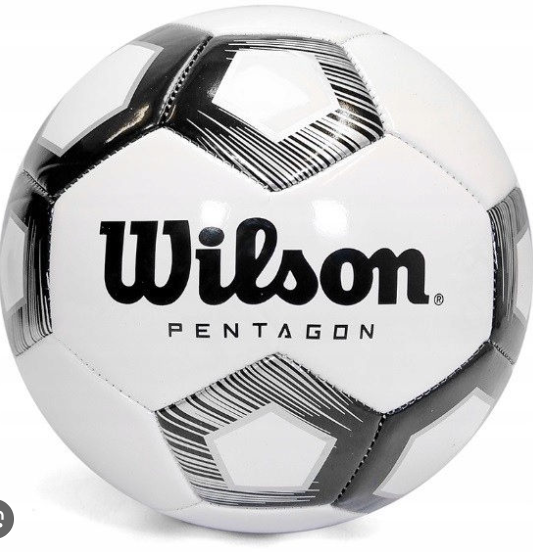 Мяч футбольный Wilson Pentagon white/black size 5 WTE8527XB05 фото