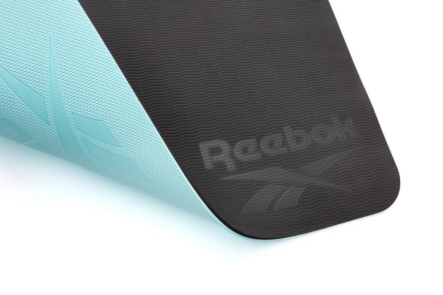 Двосторонній килимок для йоги Reebok Double Sided Yoga Mat синій Уні 176 х 61 х 0,6 см RAYG-11042BL фото