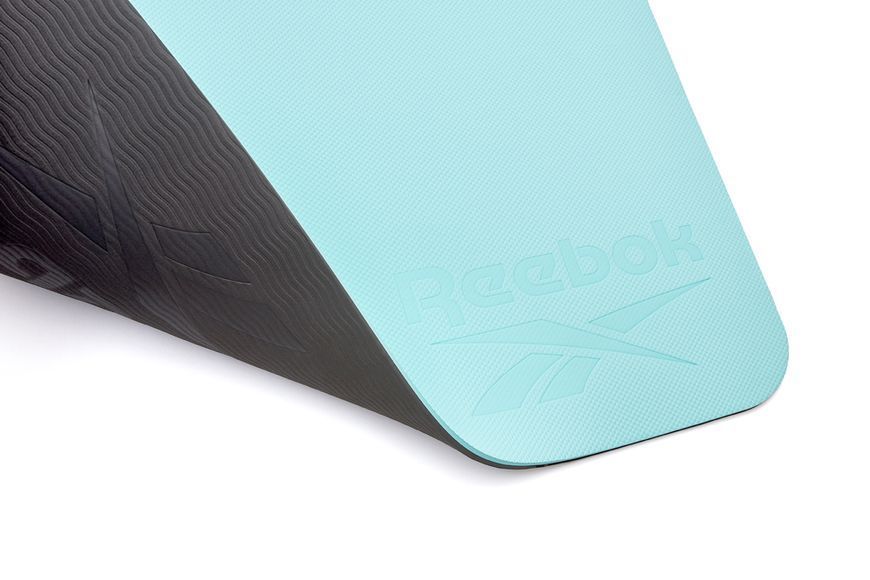 Двосторонній килимок для йоги Reebok Double Sided Yoga Mat синій Уні 176 х 61 х 0,6 см RAYG-11042BL фото