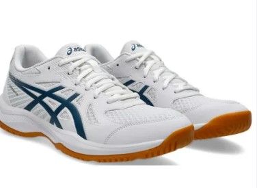 Men's squash shoes Asics Upcourt 6 white/navy (40.5) 7.5