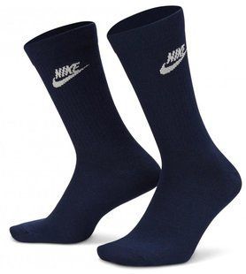 Шкарпетки Nike U NK NSW EVERYDAY ESSENTIAL CR синій, білий, сірий Уні 34-38 DX5025-903 фото