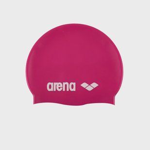 Шапка для плавання Arena CLASSIC SILICONE фуксія, білий Уні OSFM 91662-091 фото