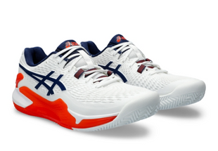 Кроссовки мужские Asics Gel-resolution 9 clay white/red/navy (44) 10 1041A375-102 фото