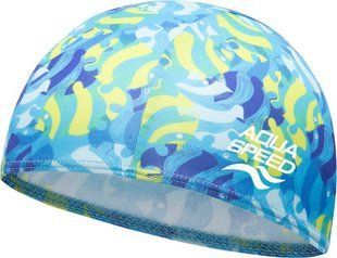 Шапка для плавання Aqua Speed BABY CAP PRINT 61717 блакитний, жовтий Діт One Size 756-02 фото