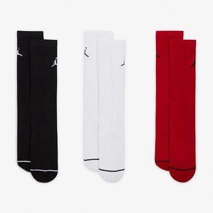 Шкарпетки NIKE U J ED CUSH POLY CREW 3PR 144 чорний,білий, червоний Уні 42-46 DX9632-902 фото