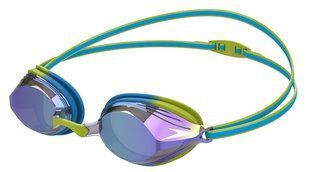 Окуляри для плавання Speedo VENGEANCE MIR GOG JU GREEN/BLUE зелений, чорний Діт OSFM 8-11325G799 фото