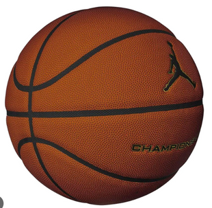 Basketball ball Nike JORDAN CHAMPIONSHIP 8P DEFLATED AMBER/BK/METALLIC GOLD/Bk size 7