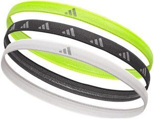 Пов'язки на голову Adidas Hairbands 3pk білий, чорний, зелений Уні One Size ADAC-16197 фото