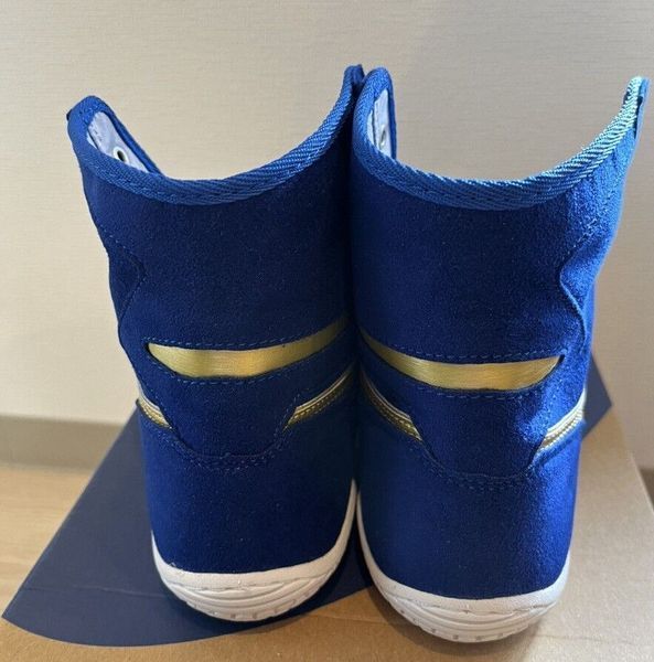 ASICS Tiger EX-EO TWR900 wrestling/boxing shoe size EUR37/24cm Blue/Pure Gold