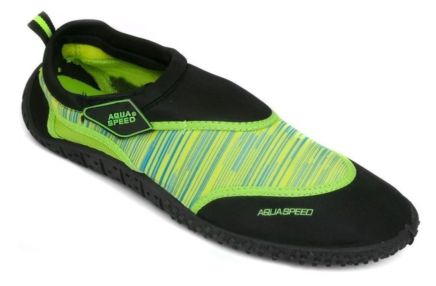 Аквашузи Aqua Speed AQUA SHOE MODEL 2B 6557 чорний, зелений Діт 25 673-2B фото