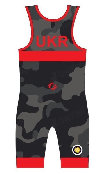 Борцовское трико Camo XL красное (WSL-005) WSL-005 фото
