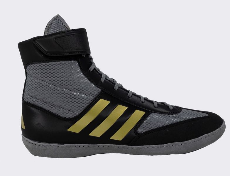 Adidas Combat Speed 5 wrestling/boxing shoe EUR39.5/US6.5/24.5cm Grey/Black/Metallic Gold (HP6865)