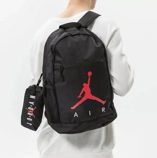 Рюкзак Nike AIR SCHOOL BACKPACK WITH PENCIL CASE чорний Уні 46х30х13см 9B0503-023 фото