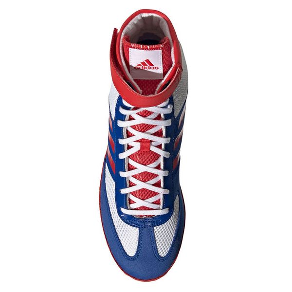 Adidas Combat Speed 5 wrestling/boxing shoe EUR39.5/US6.5/24.5cm White/Royal/Red (GZ8448)