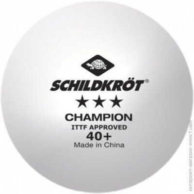 Balls Donic Champion 40+ 3* white individually