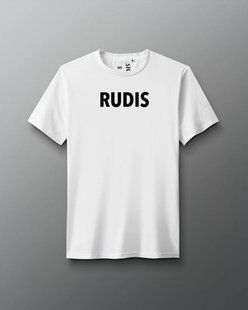 Rudis Wordmark Elite Super Soft T-shirt size XS white (2471rud17)
