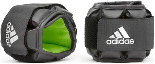 Обважнювачі для щиколотки/зап'ястя Adidas Performance Ankle/Wrist Weights - 4 чорний, зелений Уні 2.0 кг ADWT- 12634 фото