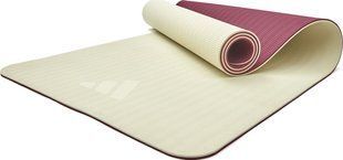 Килимок для йоги Adidas Double Sided Yoga Mat бежевий, темно-рожевий Уні 176 х 61 х 0,6 см ADYG-10400WP-NL фото