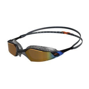 Окуляри для плавання Speedo AQUAPULSE PRO MIRROR GOG AU чорний, золотий Уні OSFM 8-12263F982 фото