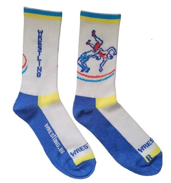 Wrestling socks WRESTLING.UA 44-46 White (WR-S-002)