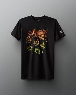 T-shirt Rudis Hex Gradient S black (2436rud17)