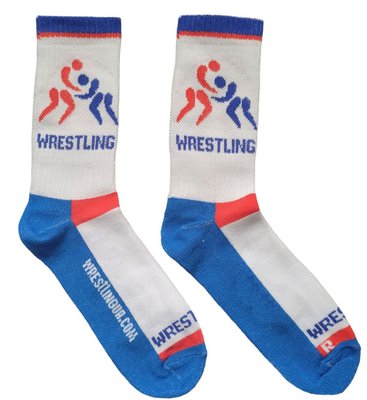 Wrestling socks WRESTLING.UA 30-32 White (WR-S-003)